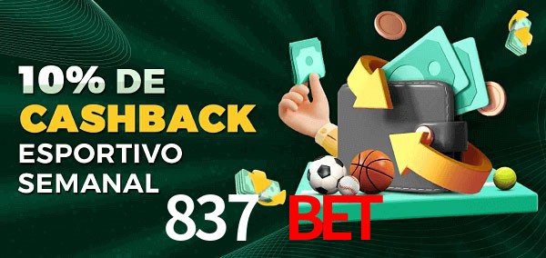 10% de bônus de cashback na 837 bet